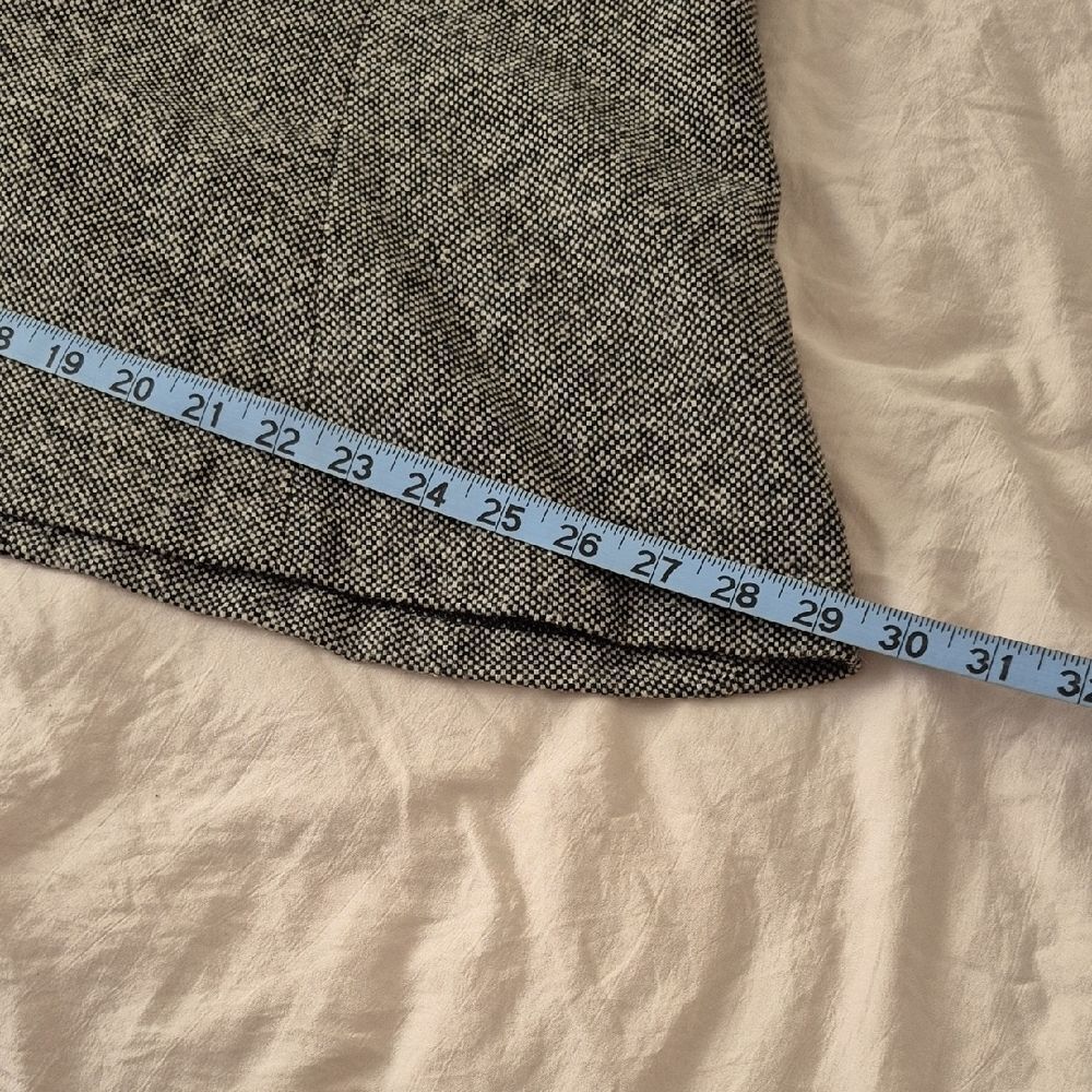 GAP Monochrome Tweed A-Line Wool Skirt - Picture 7 of 8